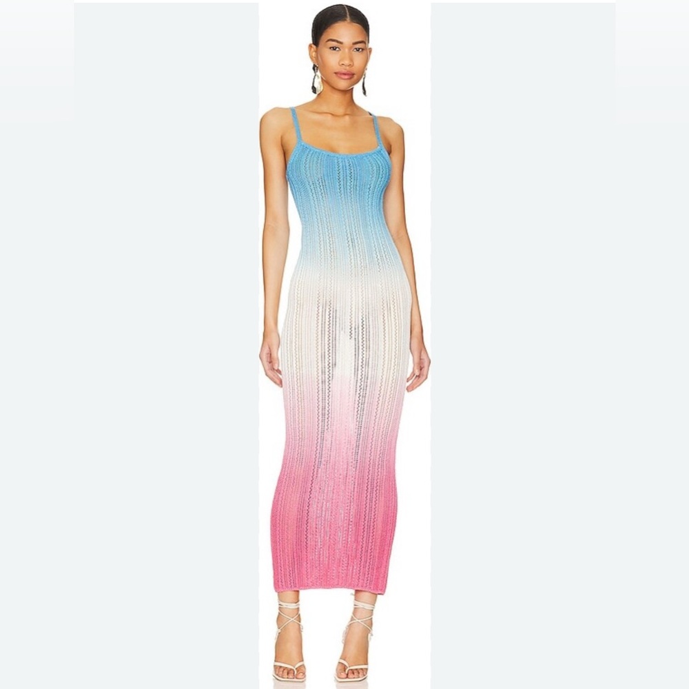 NWT Revolve NBD Sindarin Maxi Dress in Berry Ombre